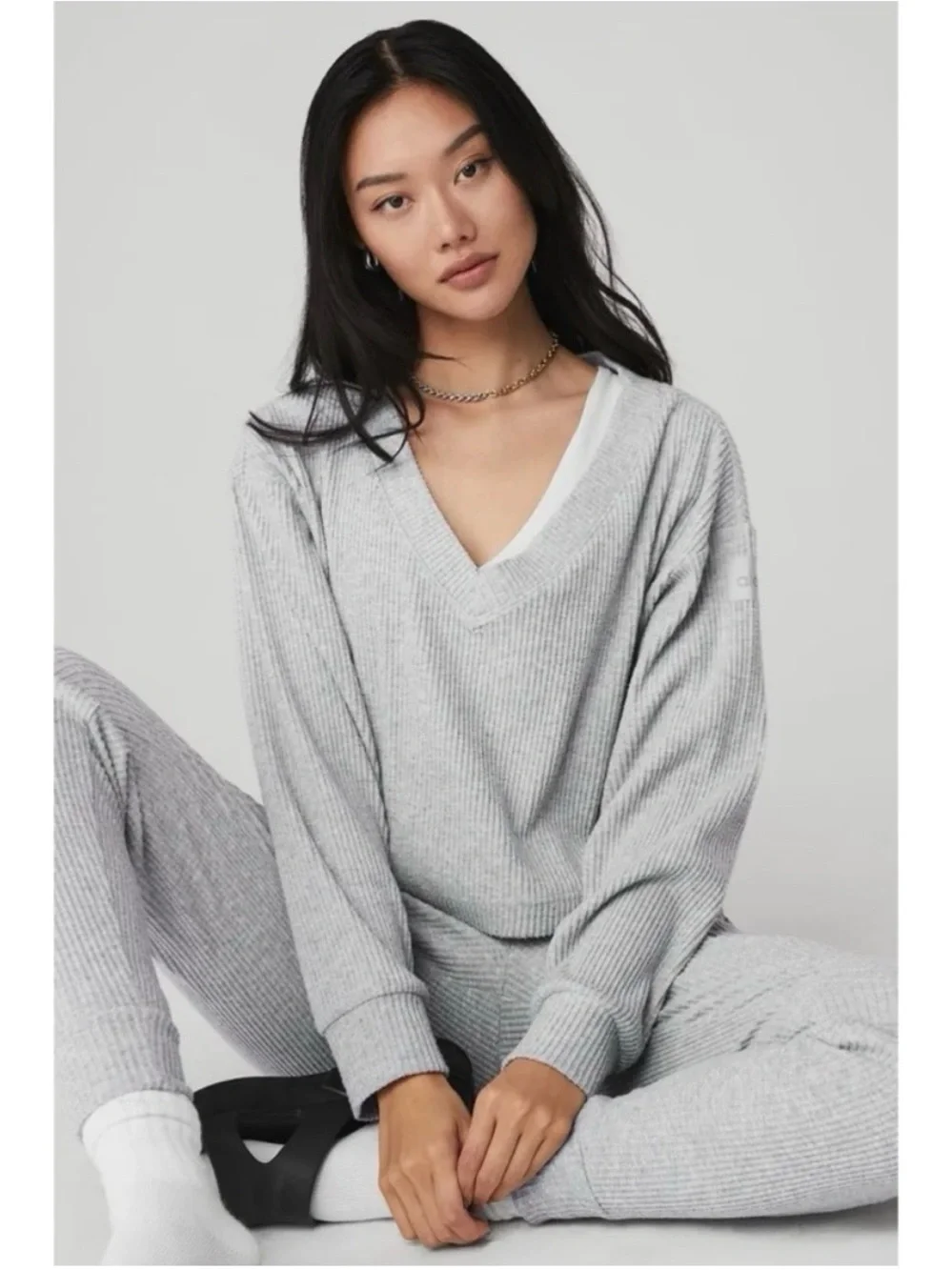 ALO MUSE SET pullover + sweatpants medium
